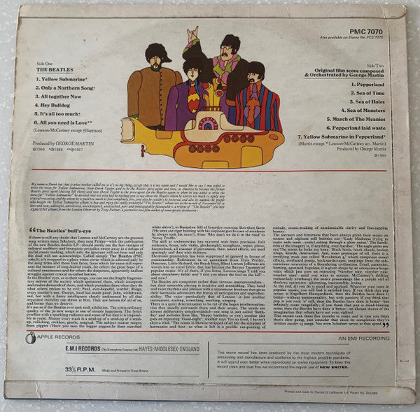 Release: Yellow Submarine-Vinyl-UK-1969-PMC 7070-20368651