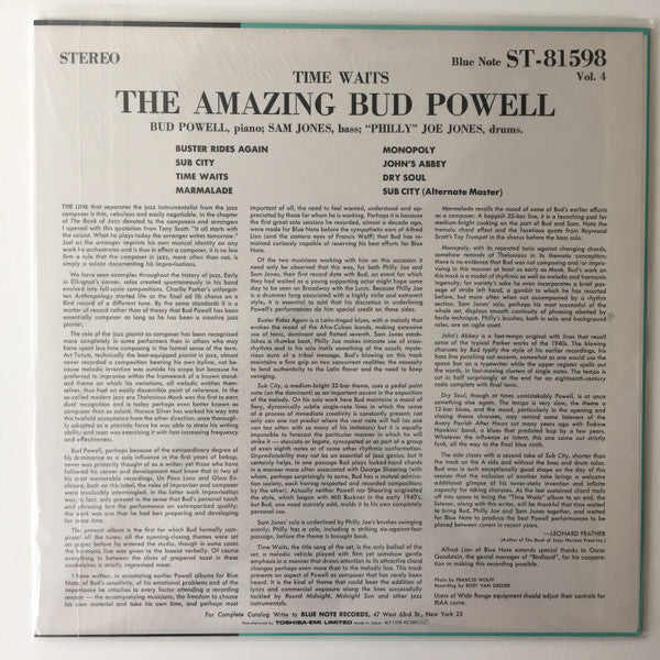 The Amazing Bud Powell, Vol. 4 - Time Waits