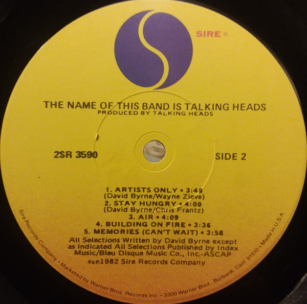 The Name Of This Band Is Talking Heads