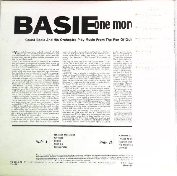 Release: Basie (One More Time)-Vinyl-Japan-1973-YS-2799-RO-16973916
