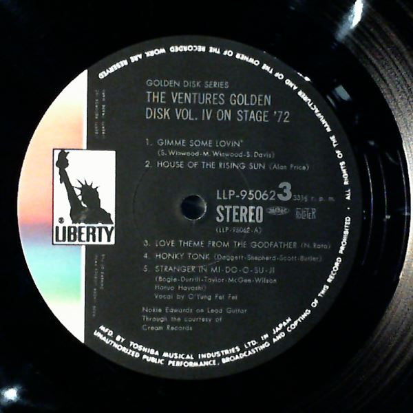 Ventures On Stage '72 -  Golden Disk Vol. 4