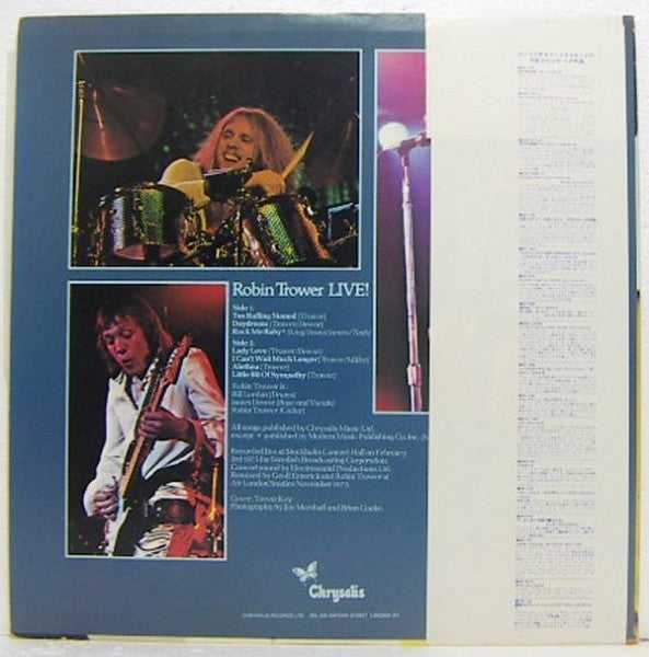 Release: Robin Trower Live!-Vinyl-Japan-1976-CHY 1089-12985543