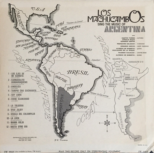 Sing The Music Of Argentina