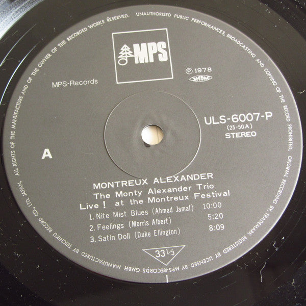 Montreux Alexander - Live! At The Montreux Festival