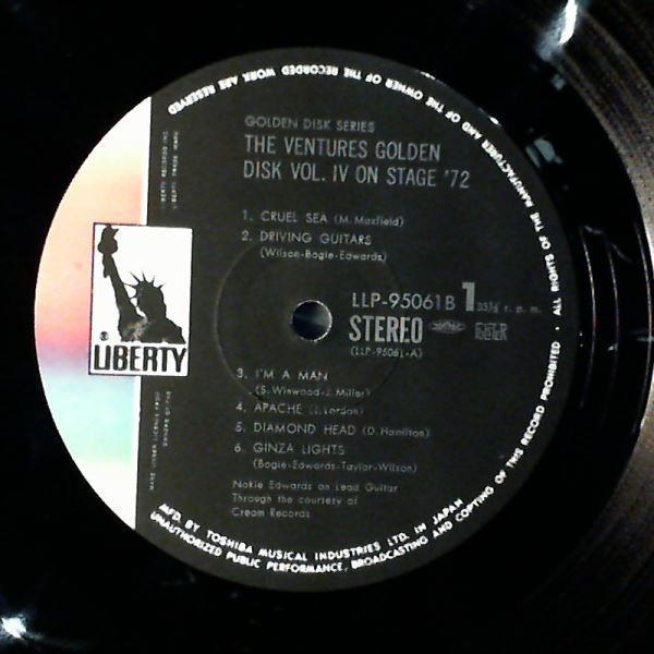 Ventures On Stage '72 -  Golden Disk Vol. 4