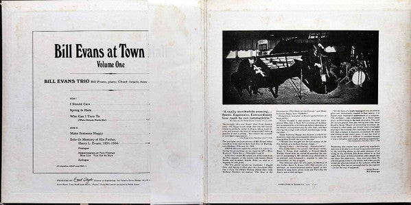 Release: Bill Evans At Town Hall (Volume One)-Vinyl-Japan-1981-MV 2053-22201819