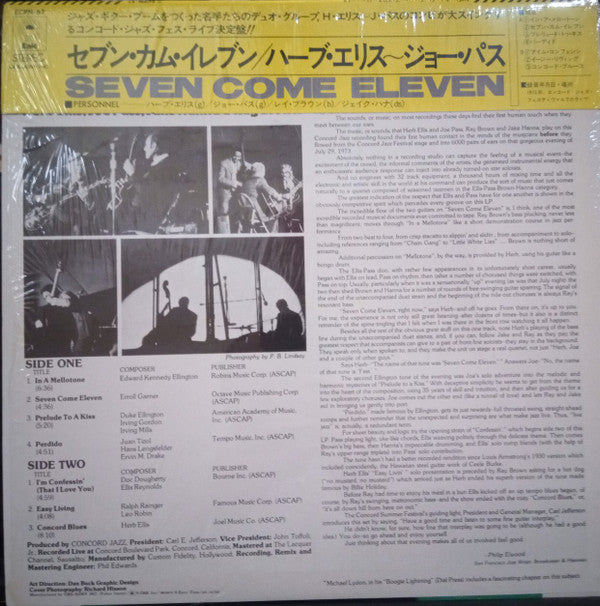 Release: Seven, Come Eleven (From Their Live Performance At The Concord Summer Festival)-Vinyl-Japan-1975-ECPN-57-13341868
