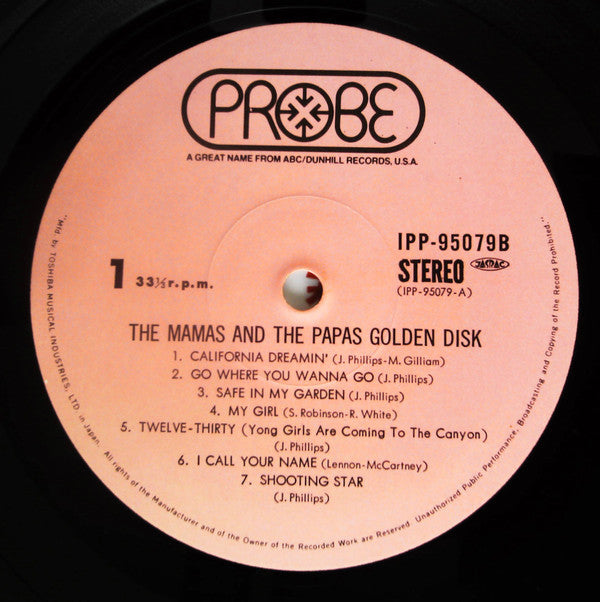Master Release: The Mamas & The Papas Golden Disk by The Mamas & The Papas