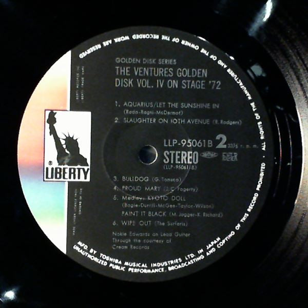 Ventures On Stage '72 -  Golden Disk Vol. 4