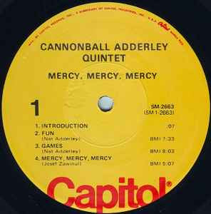 Release: Mercy, Mercy, Mercy! - Live At "The Club"-Vinyl-US-1976-SM-2663-25323010