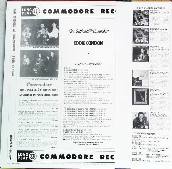 Release: Jam Sessions At Commodore-Vinyl-Japan-1979-GXC-3149-23992235
