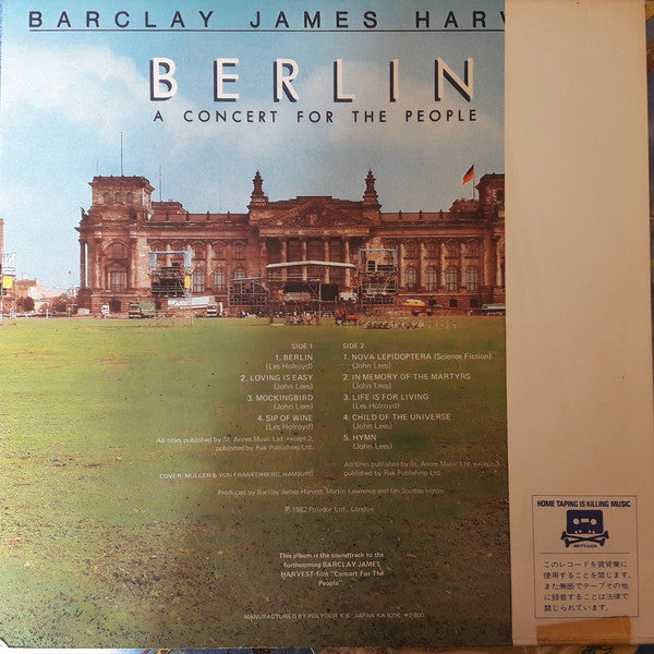 Master Release: Berlin (A Concert For The People) by Barclay James Harvest