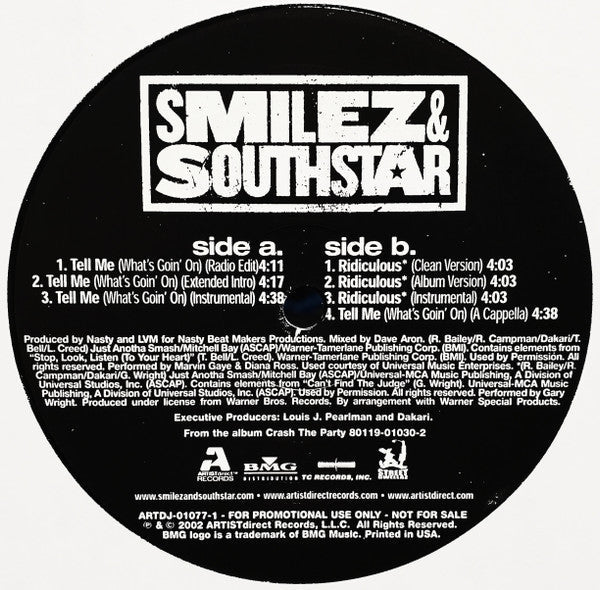 Release: Tell Me (What's Goin' On)-Vinyl-US-2002-ARTDJ-01077-1-1992188