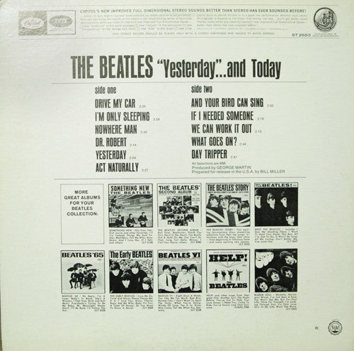 Release: Yesterday And Today-Vinyl-US-1976-ST 2553-3776368