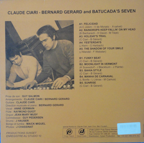Master Release: Claude Ciari - Bernard Gerard And The Batucada's Seven by Claude Ciari