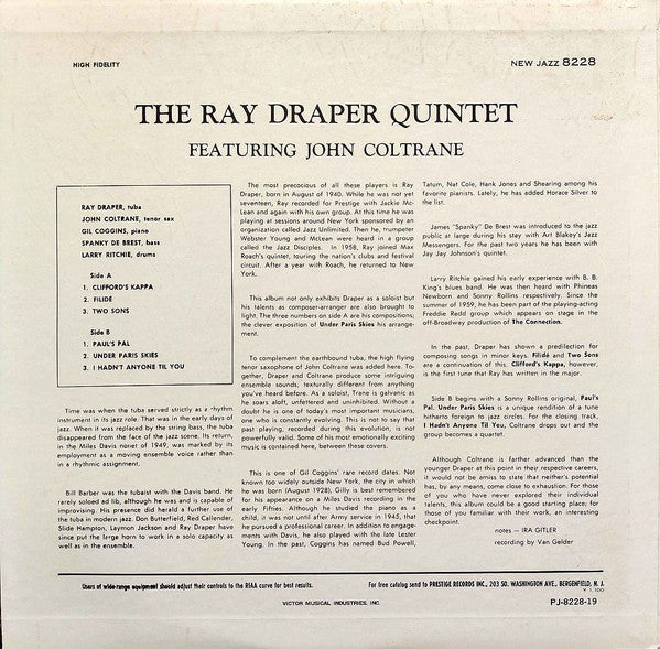 The Ray Draper Quintet Featuring John Coltrane