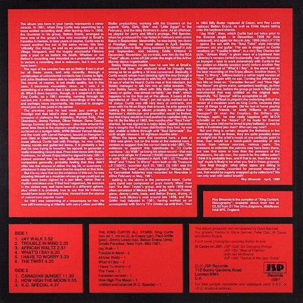 Master Release: Live In New York by King Curtis