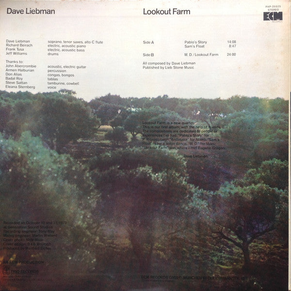 Release: Lookout Farm-Vinyl-Japan-1974-PAP-25525-7767213