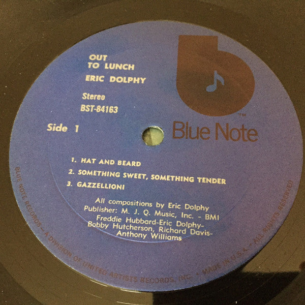 Release: Out To Lunch!-Vinyl-US-None-BST-84163, BLP-4163-5599747