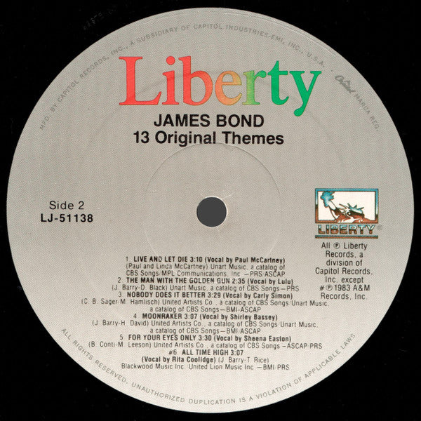 James Bond 007 - 13 Original Themes