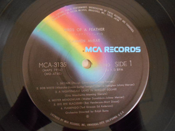 Master Release: Birds Of A Feather by Carmen McRae