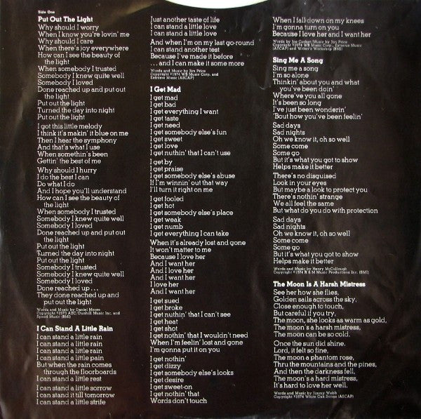 I Can Stand A Little Rain