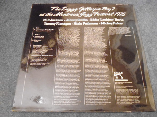 The Dizzy Gillespie Big 7 At The Montreux Jazz Festival 1975