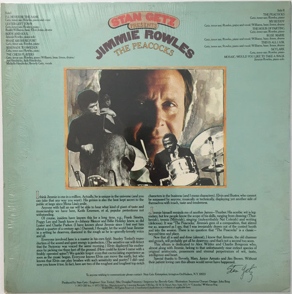 Release: The Peacocks-Vinyl-US-1977-JC 34873-2582463