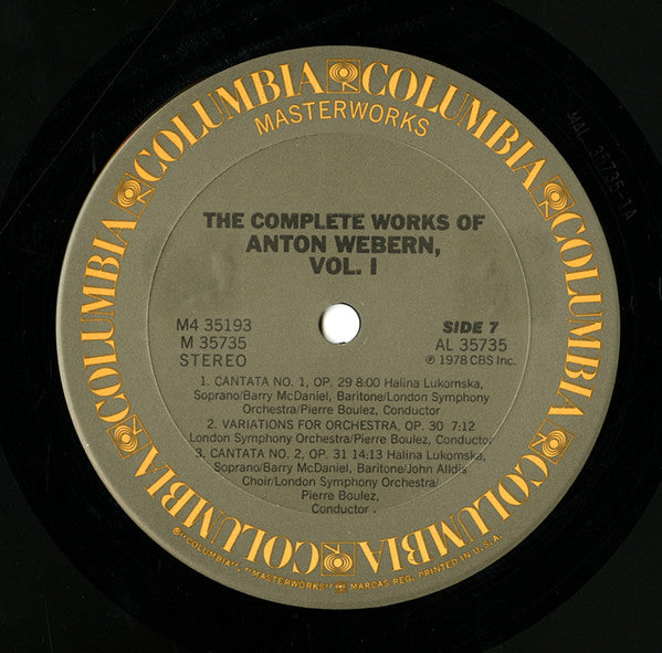 The Complete Works Of Anton Webern, Volume 1 (Op. 1-31)