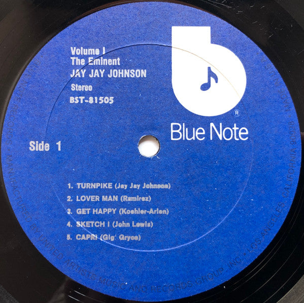 The Eminent Jay Jay Johnson Volume 1