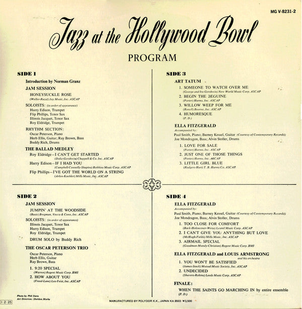 Master Release: Jazz At The Hollywood Bowl by Various