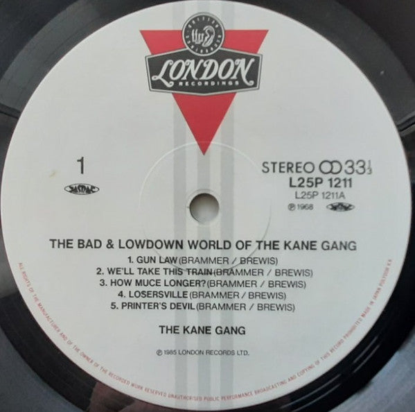 The Bad And Lowdown World Of The Kane Gang