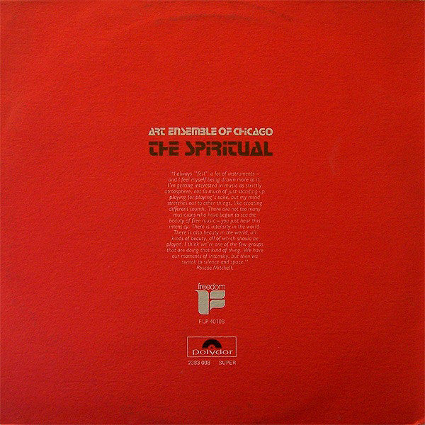 Release: The Spiritual-Vinyl-UK-1972-FLP 40108, 2383 098-2012150