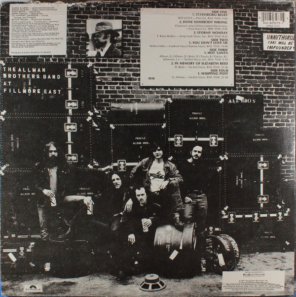 The Allman Brothers Band At Fillmore East