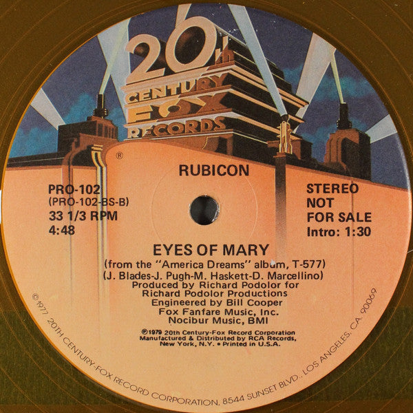 Master Release: America Dreams / Eyes Of Mary by Rubicon (2)