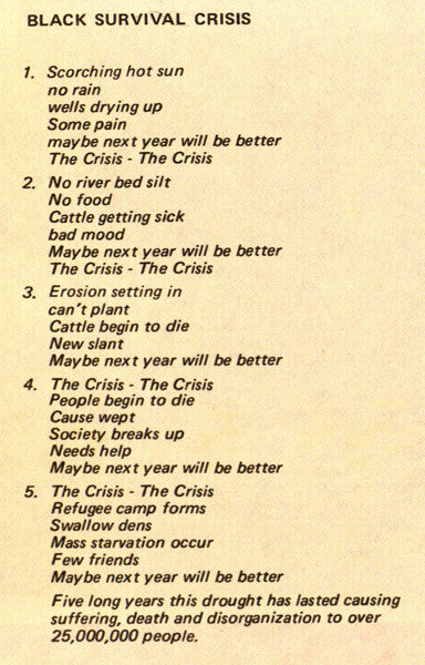 Black Survival - "The Sahel Concert" At Town Hall