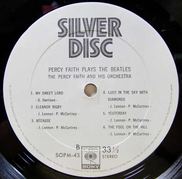 Percy Faith Plays The Beatles