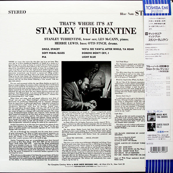 Master Release: That's Where It's At by Stanley Turrentine