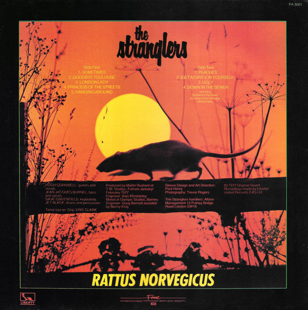 Release: Stranglers IV (Rattus Norvegicus)-Vinyl-UK-None-FA 3001, UAG 30045-8571524