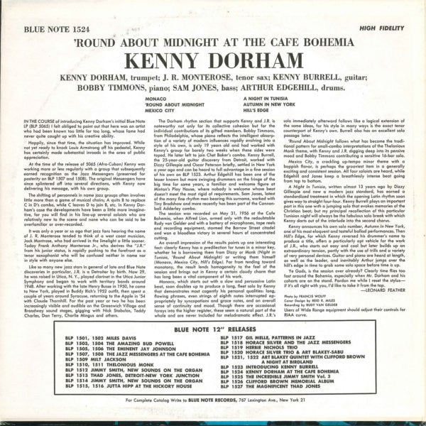 'Round About Midnight At The Cafe Bohemia