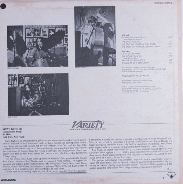 Release: Steve Kuhn Live In New York-Vinyl-US-1972-CST 9020-1878520