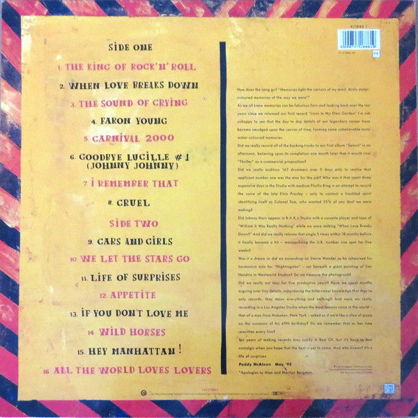 Release: The Best Of Prefab Sprout: A Life Of Surprises-Vinyl-Europe-1992-471886 1-1938743