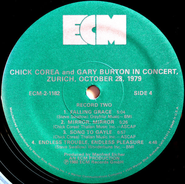 In Concert, Zürich, October 28, 1979