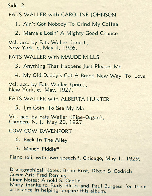 Hot Pianos 1926-1940