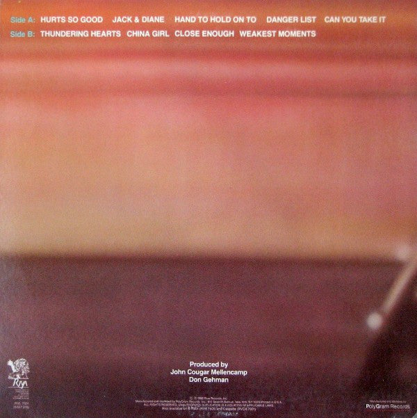 Release: American Fool-Vinyl-US-1982-RVL 7501, RVL-7501-4317627