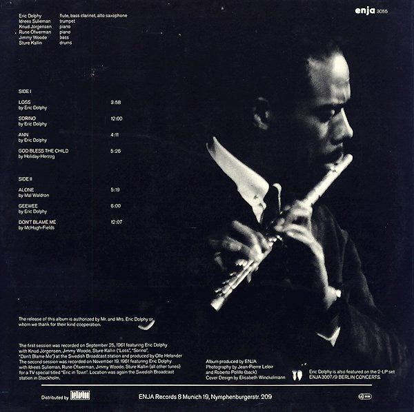 Master Release: Stockholm Sessions by Eric Dolphy
