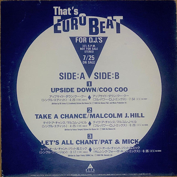 Release: Unknown Release-Vinyl-Japan-1988-ALDJ-1004-1029715