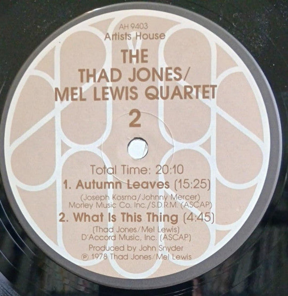 The Thad Jones Mel Lewis Quartet