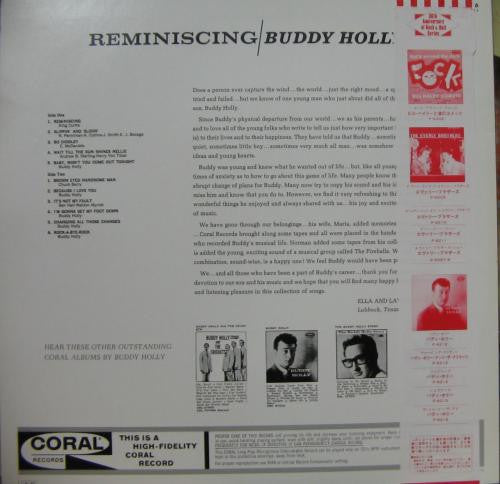 Release: Reminiscing-Vinyl-Japan-1985-P-6214, CRL 757426-4398658