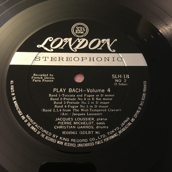 ‘Play Bach’/Vol. 4 - Portrait of Jacques Loussier